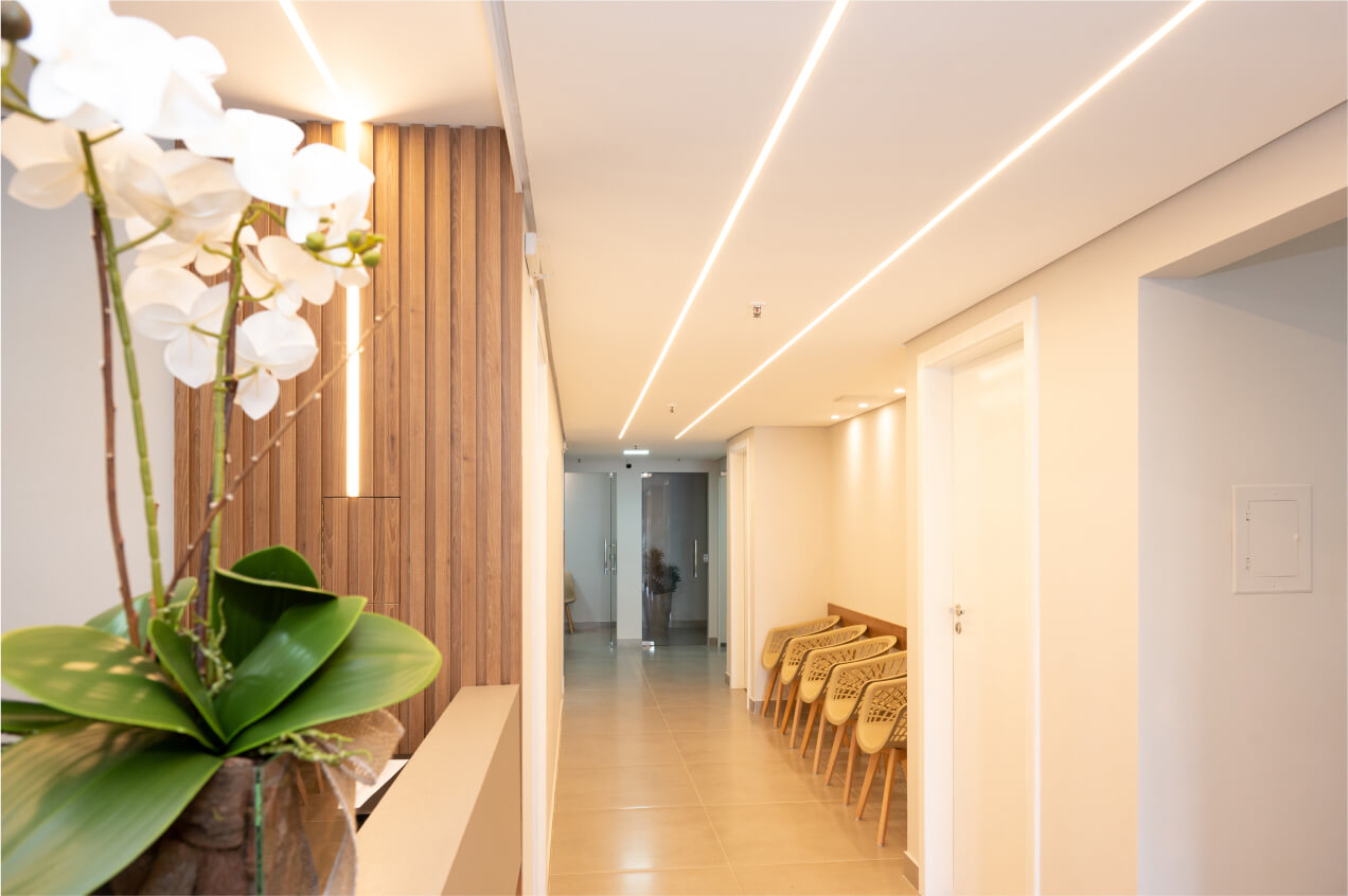 Detalhe decoração Clínica Respiratória BH